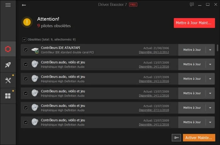 Mise A Jour Pilote Windows Avec Driver Booster 7 Pro