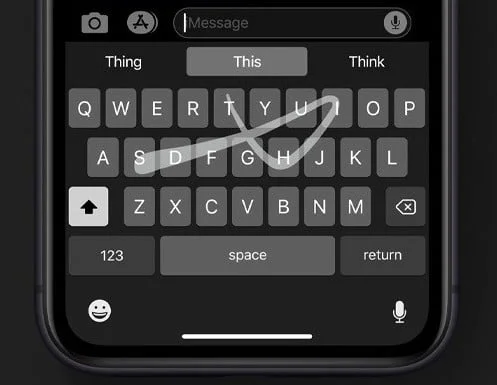 Glisser Pour Taper Sur Clavier Iphone
