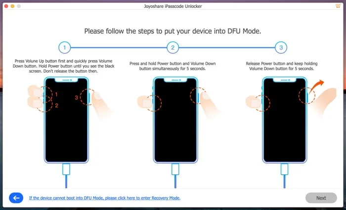 Mettre En Mode Dfu Iphone Joyoshare Ipasscode Unlocker