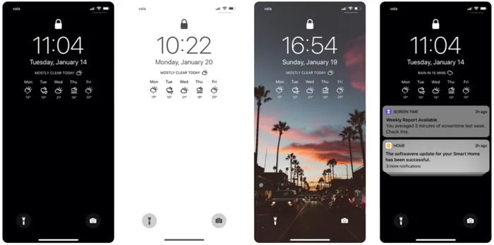 Tweak Mot Afficher Meteo Lockscreen Iphone
