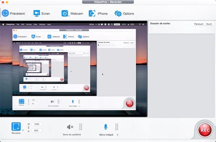 Videoproc Enregistreur Video