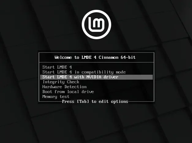Menu De Demarrage Lmde 4