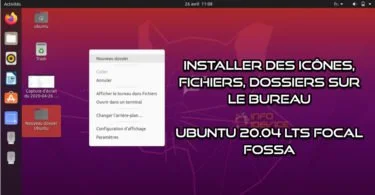 Installer Icones Bureau Gnome Ubuntu 20.04