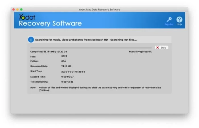 Yodot Mac Data Recovery Recherche Photos Supprimees