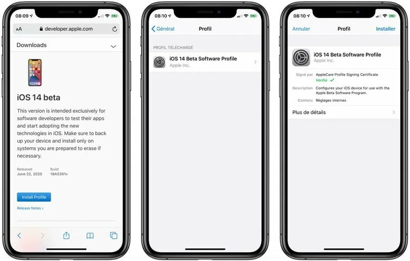 Installer Profil Beta Ios 14 Sur Iphone