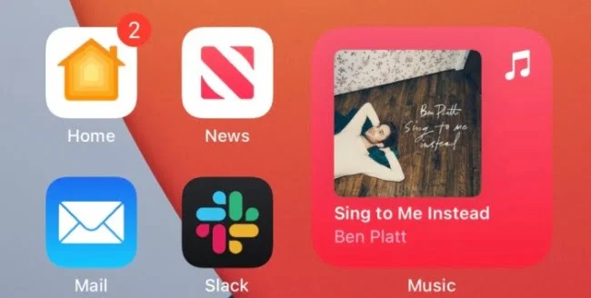 Nouvelle Couleurr Widget Musique Ios 14