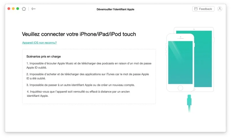 Deverrouiller Identifiant Apple Anyunlock