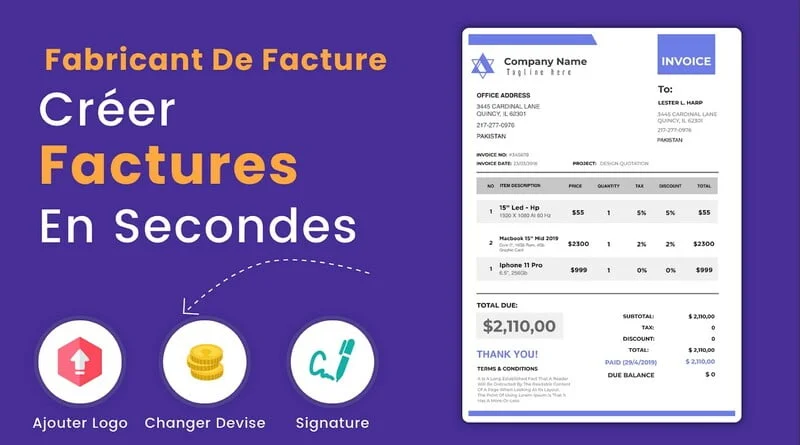 Invoice Maker Createur De Facture