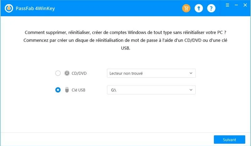 Passfab 4winkey Creer Cle Usb Demarage