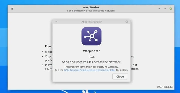 Warpinator Webapp Manager