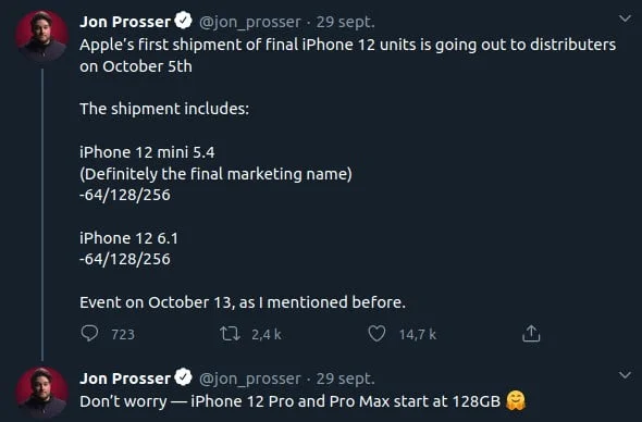 Rumeur Iphone 12 Jon Prosser