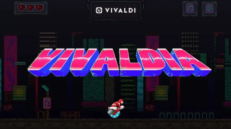 Vivaldia Jeu Retro Arcade Navigateur Vivaldi