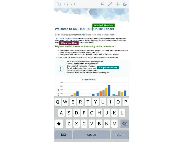 Collaboration Edition Onlyoffice Sur Iphone