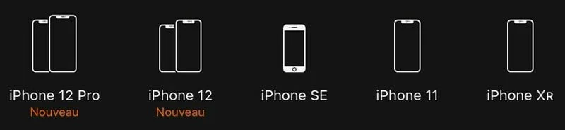 Gamme Iphone 2020