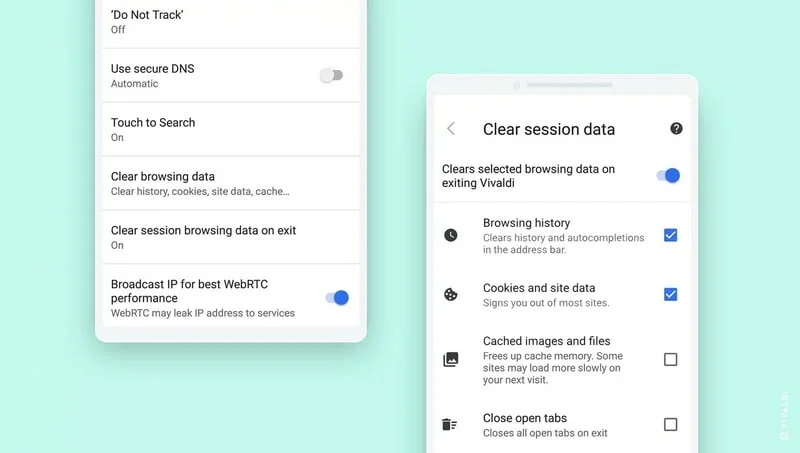 Parametres Navigateur Vivaldi Sur Android