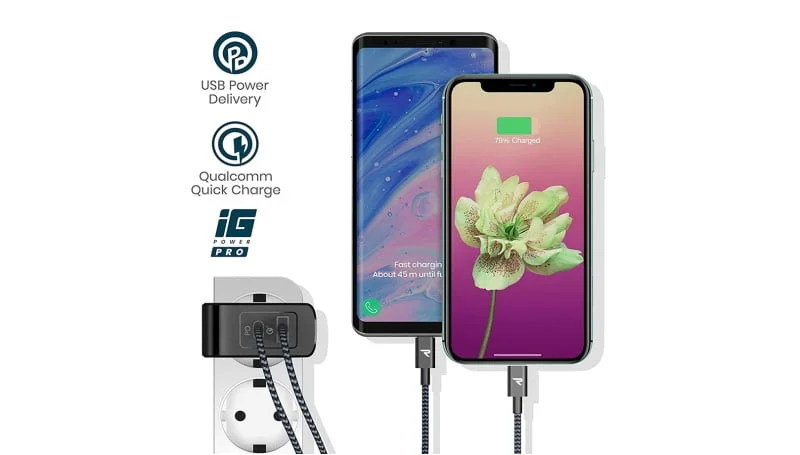 Test Chargeur Secteur Rampow Usb 36w