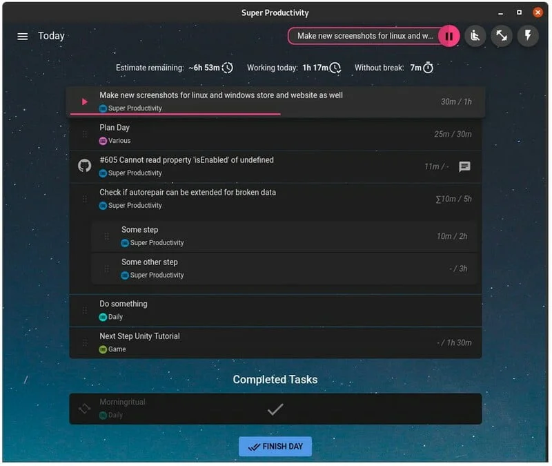 Application Super Productivity