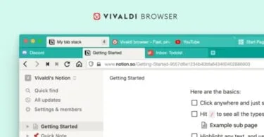 Navigateur Vivaldi 3.6 Empilage Onglets