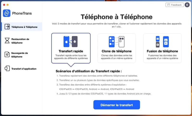 Phonetrans Transfert Telephone A Telephone
