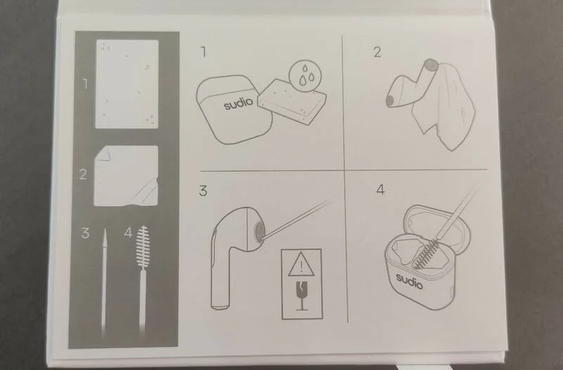 notice kit entretien ecouteurs sudio nio