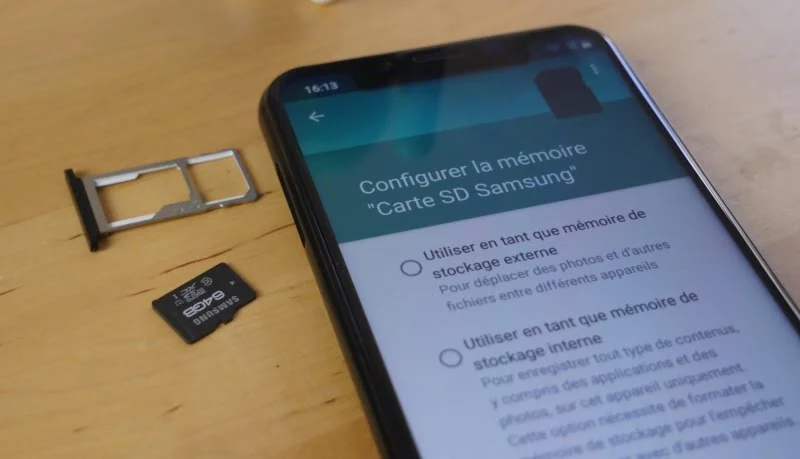 configurer espace de stockage smartphone