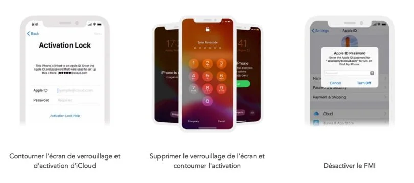 islavor bypass icloud ecran verrouillage activation
