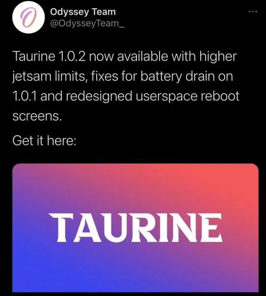 jailbreak taurine 1.0.2