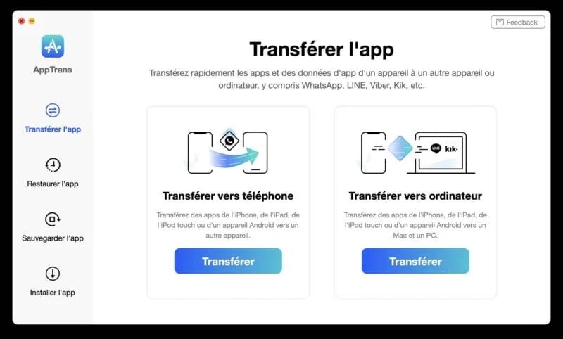 apptrans transferer application