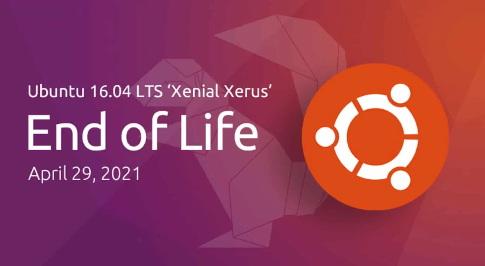 ubuntu 16.04 fin de vie