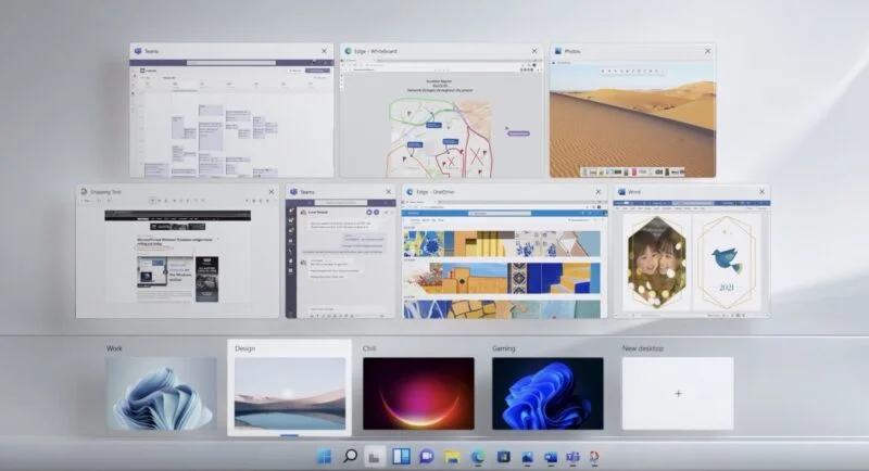 windows 11 bureaux virtuels personnalisables
