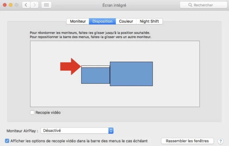 changer emplacement dock sur mac