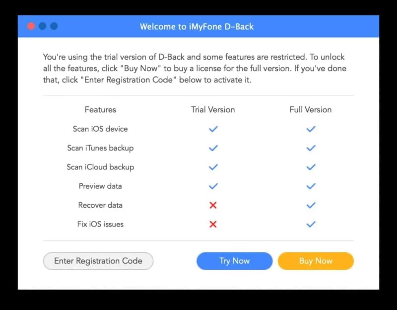 imyfone d back recuperation donnees iphone