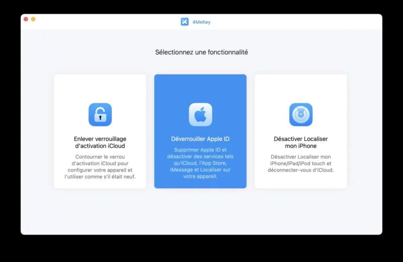 tenorshare 4mekey supprimer activation icloud