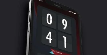 application mcclockface widget horloge iphone