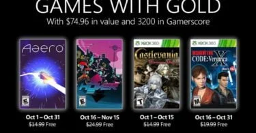 jeux xbox gratuit octobre 2021