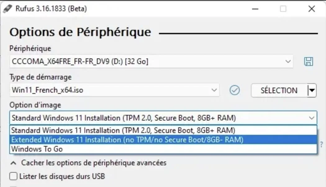 comment désactiver tpm secure boot et les exigences pour installer windows 11