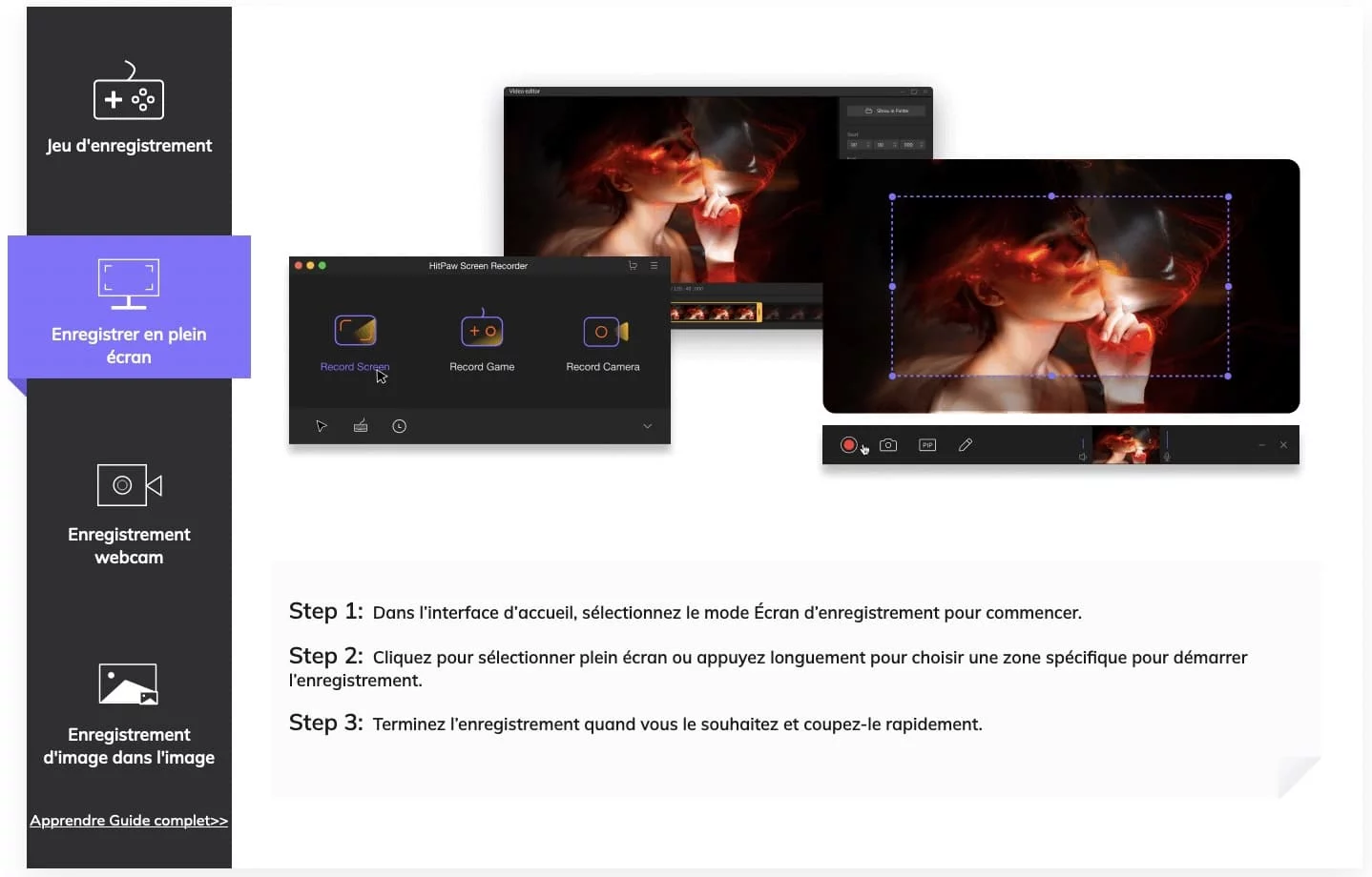 enregistrer en plein ecran avec hitpaw