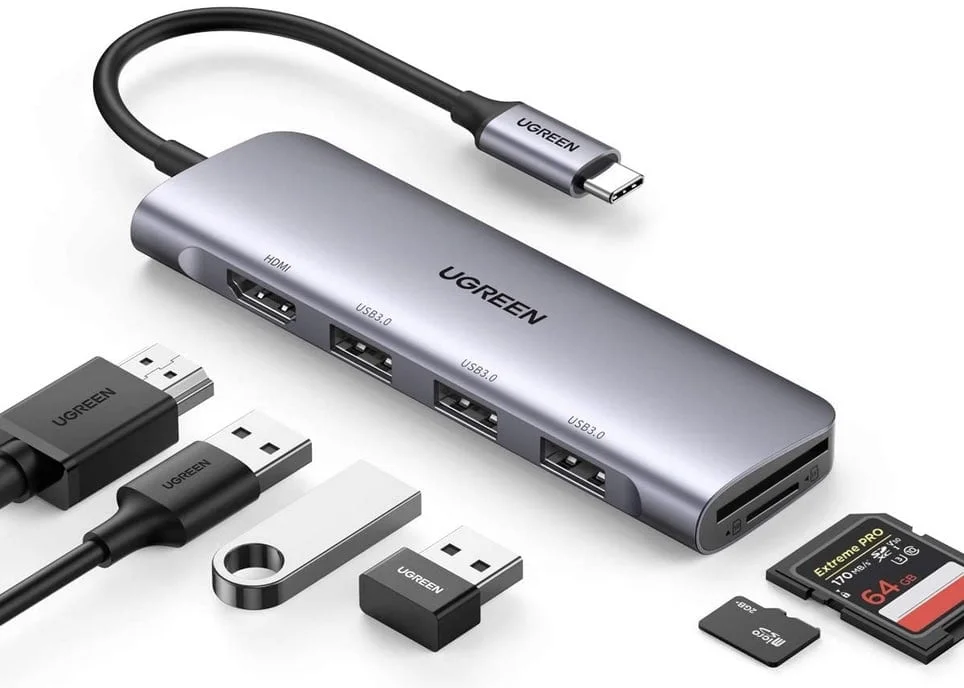 promo hub usb 6 en 1 ugreen