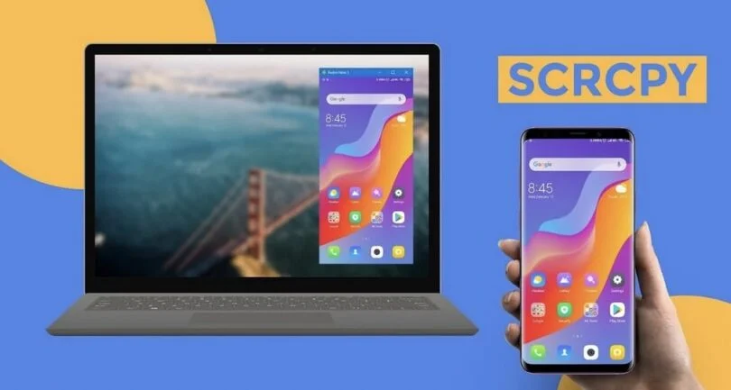 scrcpy mise en miroir android