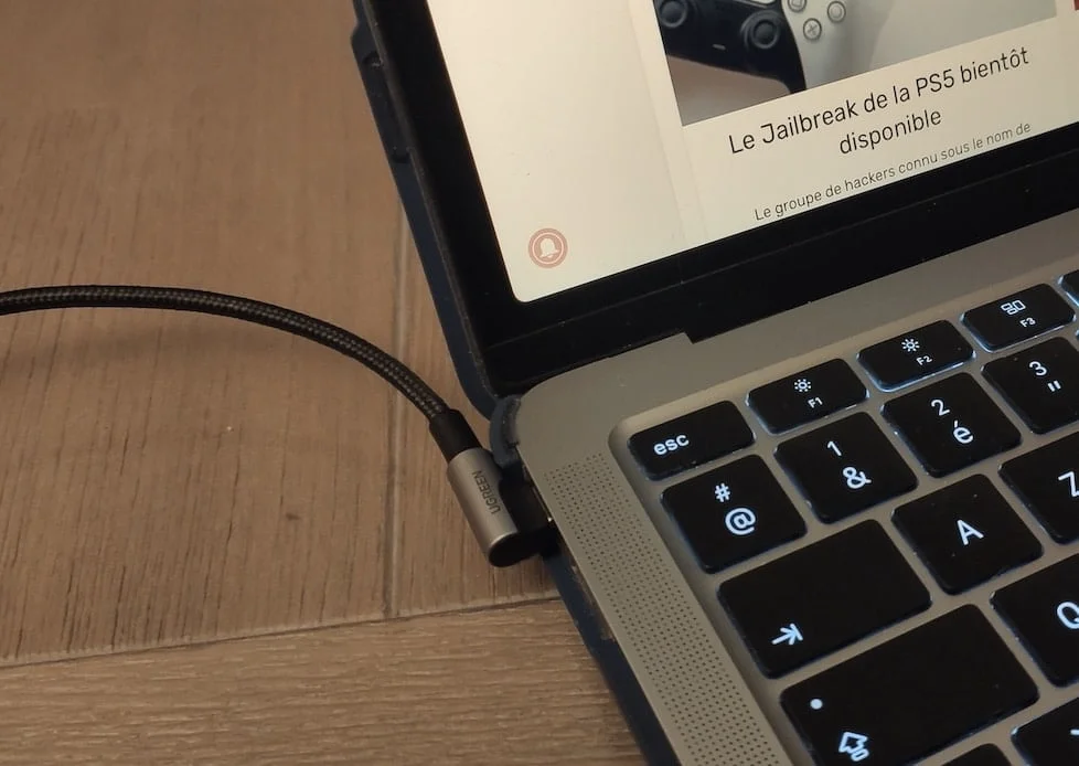 test cable usb c coude ugreen