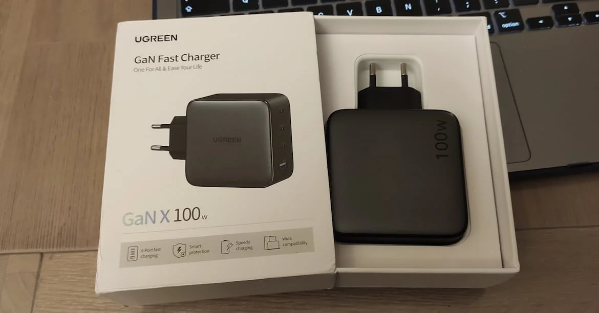 test chargeur rapide gan ugreen 100w