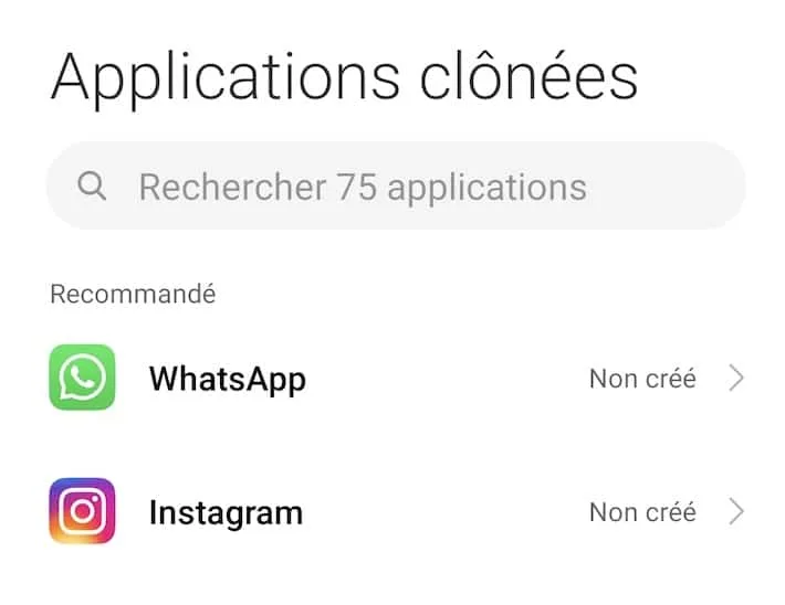 cloner des applications sur android