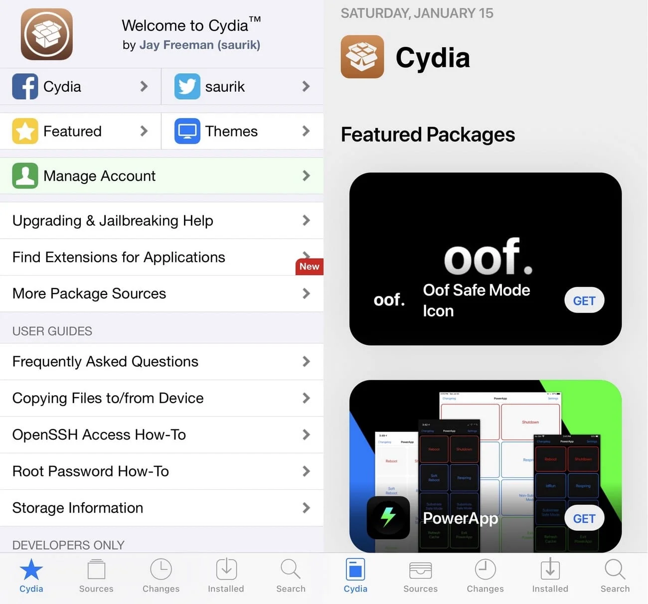 freshcydia tweak cydia