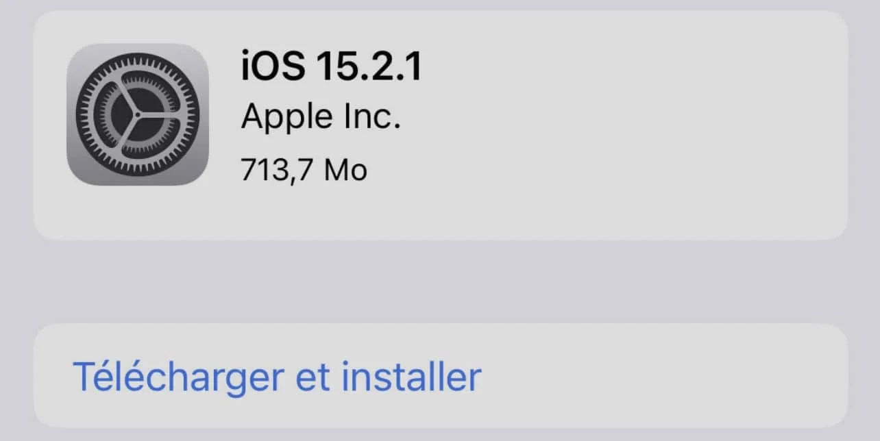 telecharger ios 15.2.1 iphone