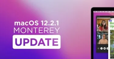 mise a jour macos monterey 12.2.1