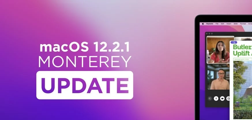 mise a jour macos monterey 12.2.1