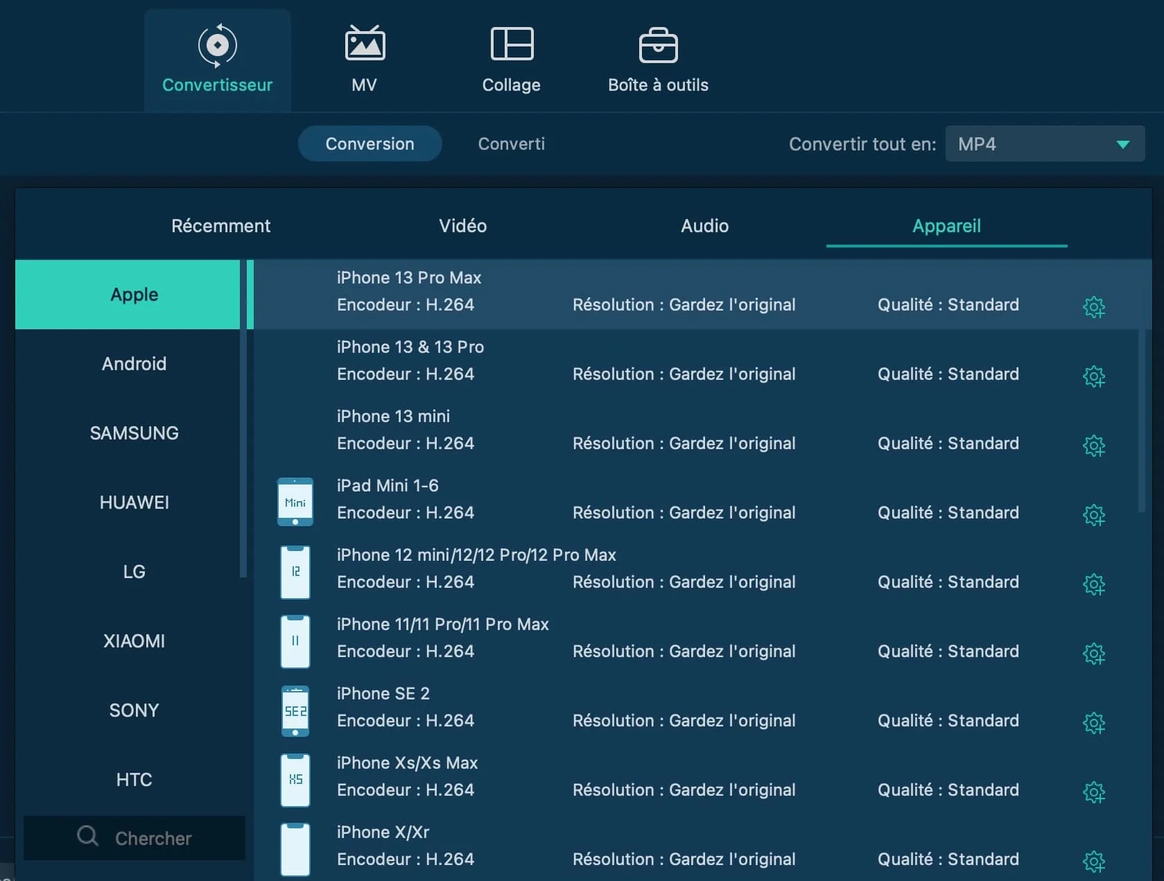 appareils compatibles videosolo