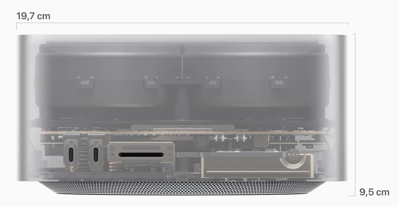 dimensions mac studio apple