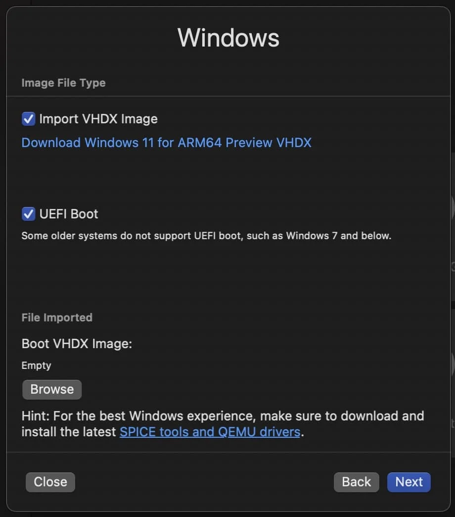 installer spice guest tools mac m1