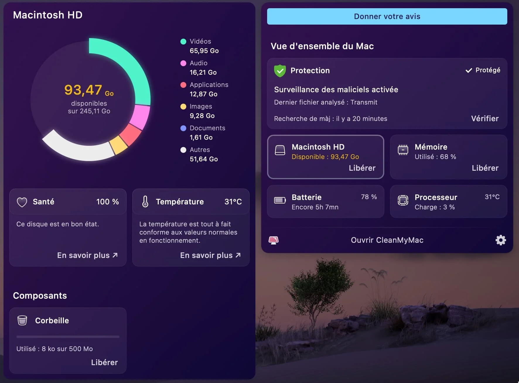 nouveau menu cleanmymac x 2022